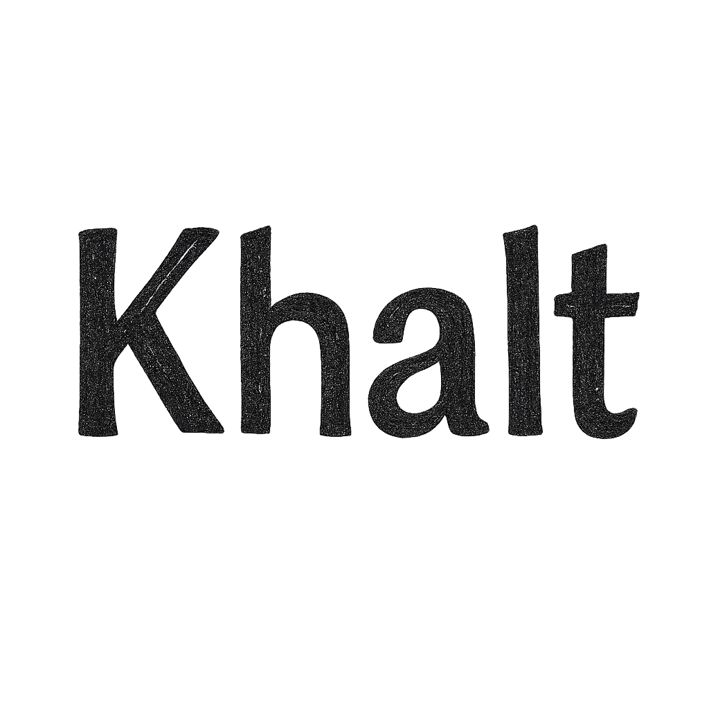 1. Welcome to Khalt Journal