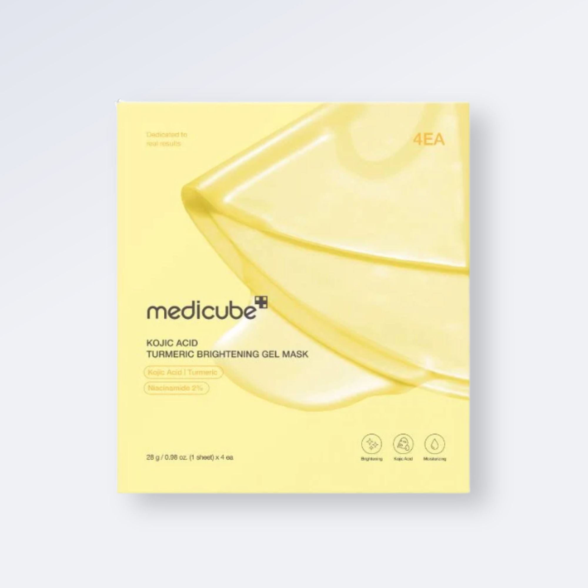 MEDICUBE Kojic Acid Turmeric Brightening Gel Mask(4ea)