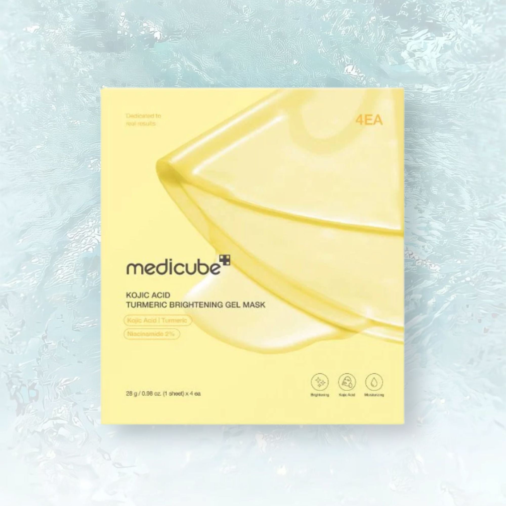 MEDICUBE Kojic Acid Turmeric Brightening Gel Mask(4ea)