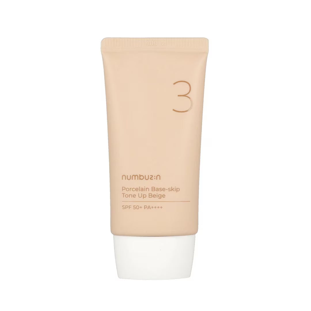 NUMBUZIN Porcelain Base-Skip Tone Up Beige SPF50+ PA++++ 50ml